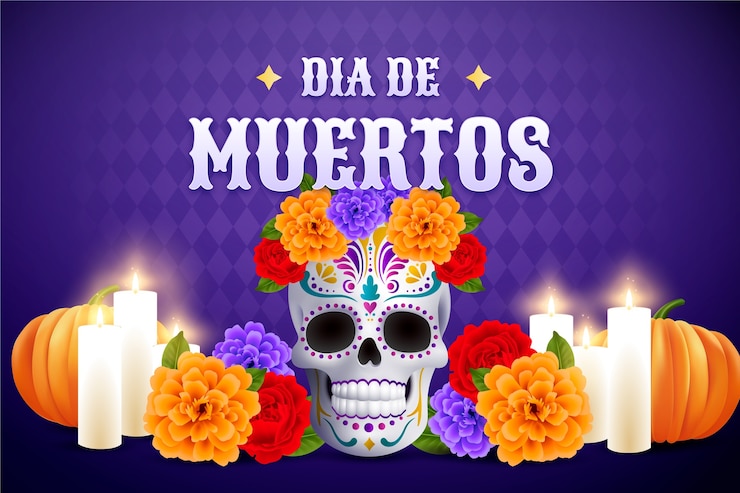 Wektor uroczystość dia de muertos