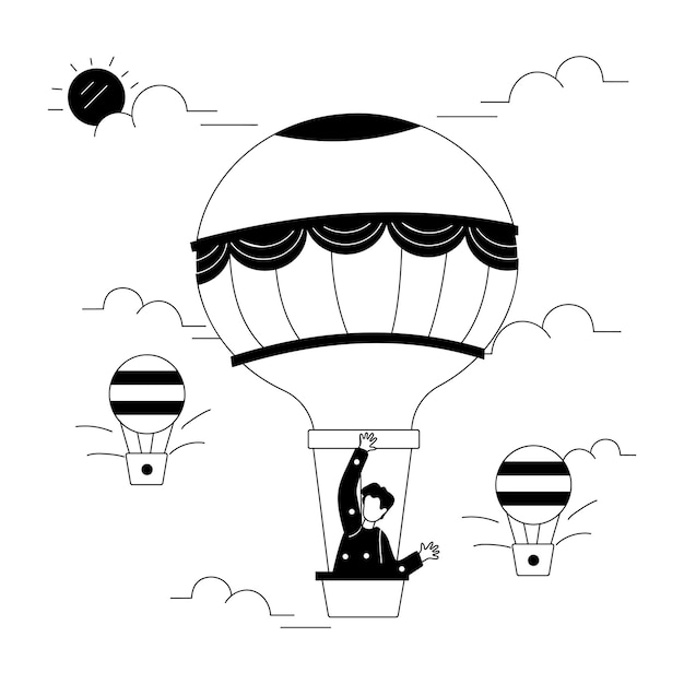 Uroczystości kulturowe Ilustracje liniowe