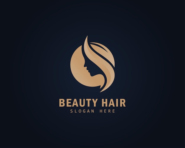 Uroda Logo Kreatywny Salon Biznes Piękno Włosów Kobiety Godło Koncepcja Projektu