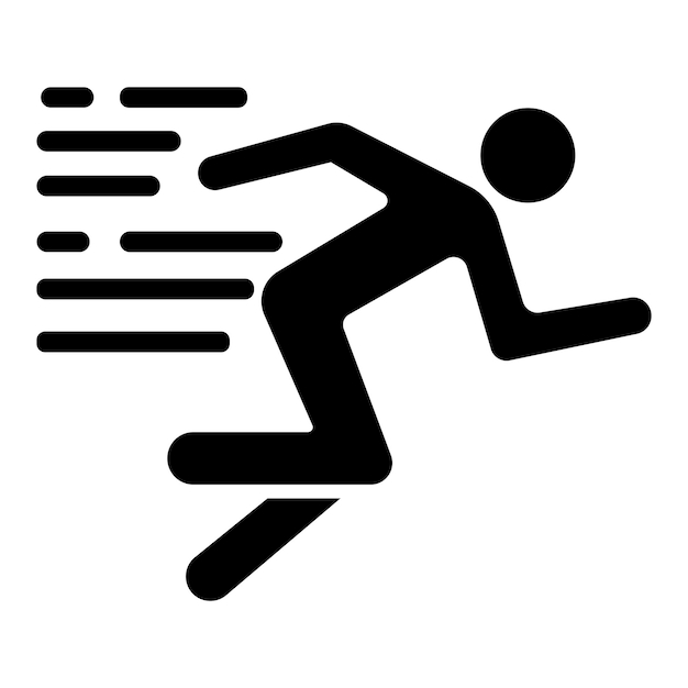 Plik wektorowy uruchom szablon projektu wektor logo ikona