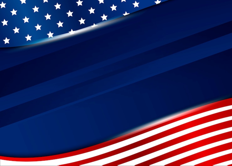 Wektor usa lub america sztandaru tło z kopii przestrzenią