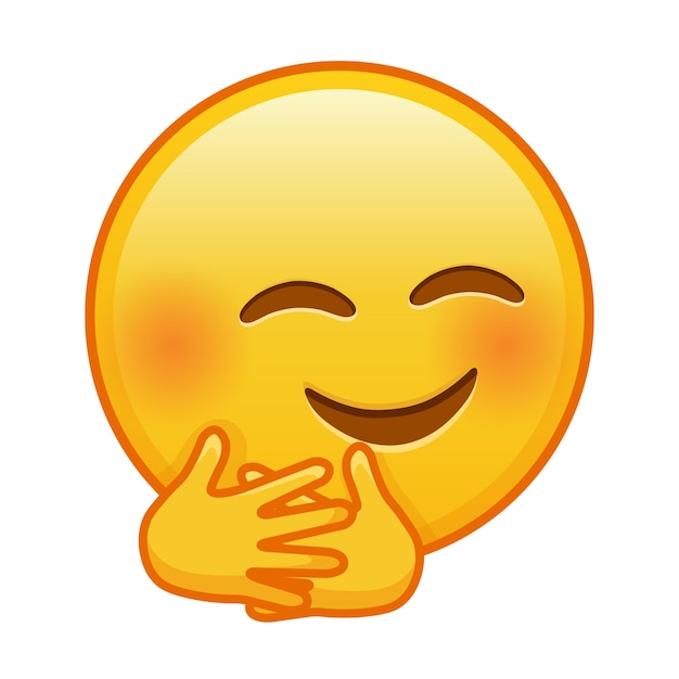 Uściski Emoji Duży Rozmiar żółtego Uśmiechu Emoji