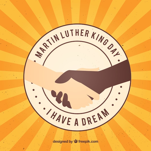 Uścisnąć Dłoń W Martin Luther King Day Tle