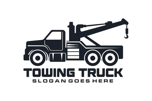 Plik wektorowy usługa holowania holowania ciężarówki logo firmy wektor szablonu