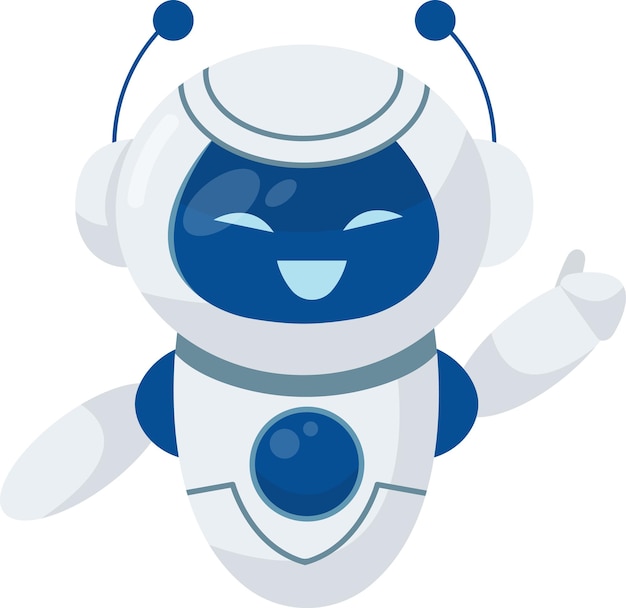 Uśmiechnięta ikona robota