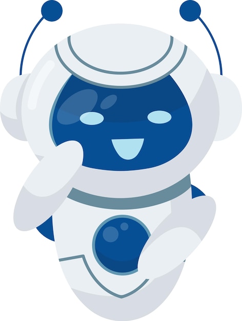 Uśmiechnięta ikona robota