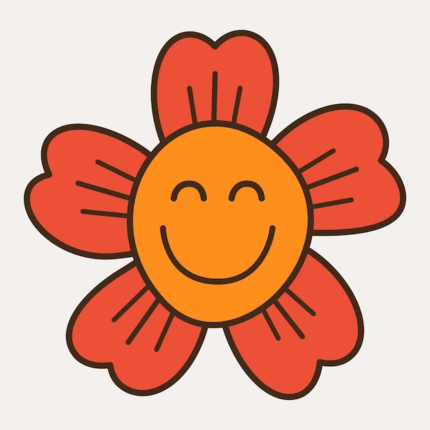 Uśmiechniętego Kwiatu Abstrakcjonistycznej Osobistości Maskotki Projekta śmieszna Twarz śliczna Iconx9