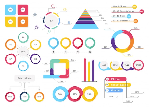 Ustaw Elementy Infografiki.