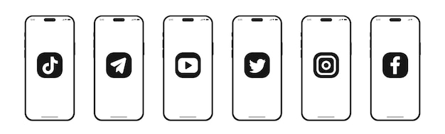 Ustaw popularne ikony mediów społecznościowych na Apple iPhone 14 z innym logo komunikatora.