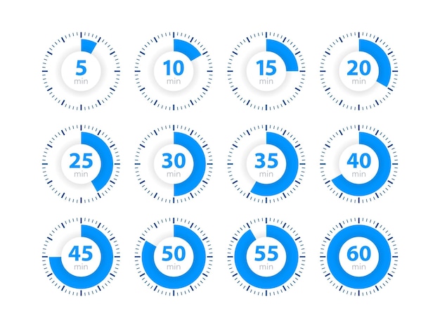 Ustaw timer zegar stoper Czas gotowania od 0 do 60 minut
