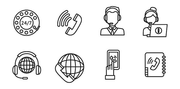 Ustawienie ikon call center