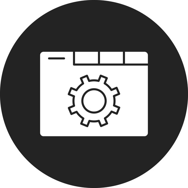Ustawienie obrazu wektorowego ikony przeglądarki Może być używane do hostingu internetowego