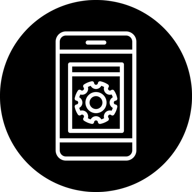 Ustawienie stylu ikony aplikacji projektowania wektorowego