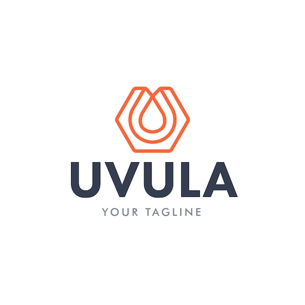Uvula Logo Ikona Projekt Wektor Szablon