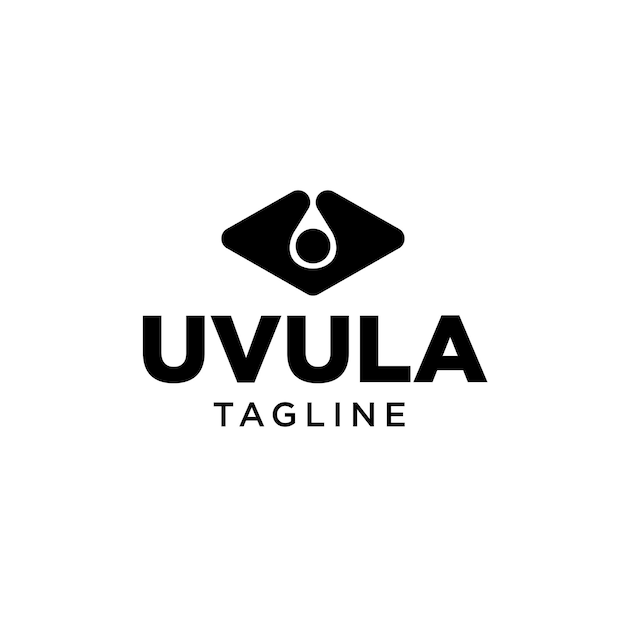 Uvula Logo Ikona Projekt Wektor Szablon