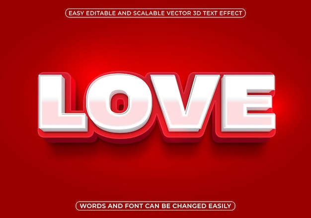 Uwielbiam edytowalny styl 3D Text Effect Design.