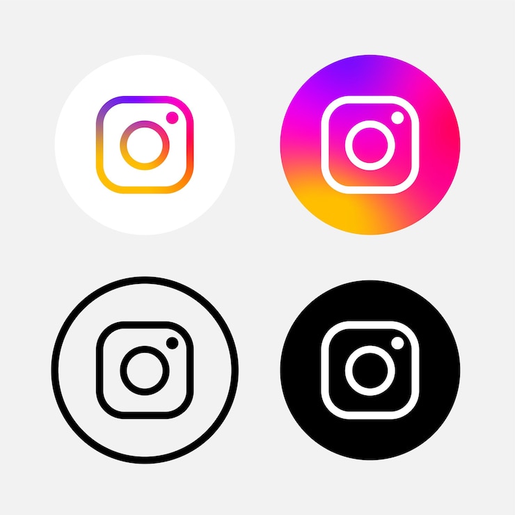 Wektor uwolnij swoją kreatywność z premium instagram logo collection podnieś swoje projekty