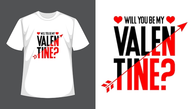 Plik wektorowy valentine inspirujące nowoczesne cytaty t shirt design