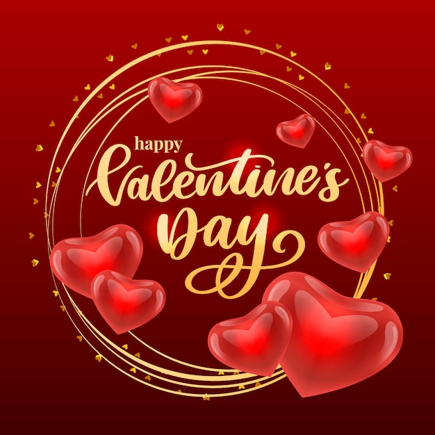 Valentine Karty Z Typografią