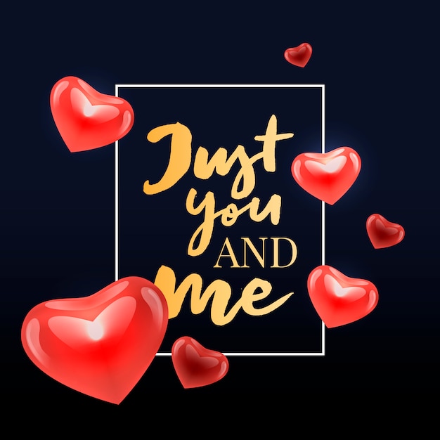 Valentine Karty Z Typografią