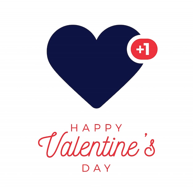 Valentine Niebieskie Serce Jak Licznik, Obserwujący Komentarz I Symbol Powiadomienia