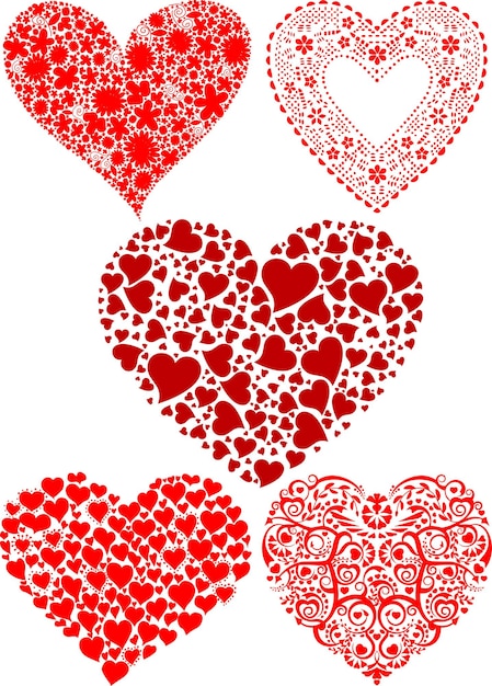 Valentine Pack Of Cute Love Signs Wektor