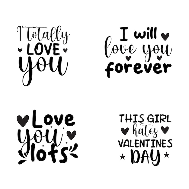 Plik wektorowy valentines svg bundle