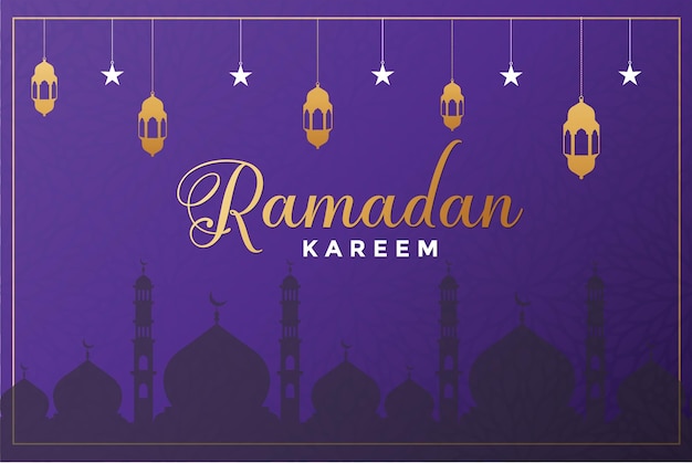 Vecteur Banniere du Ramadan Kareem