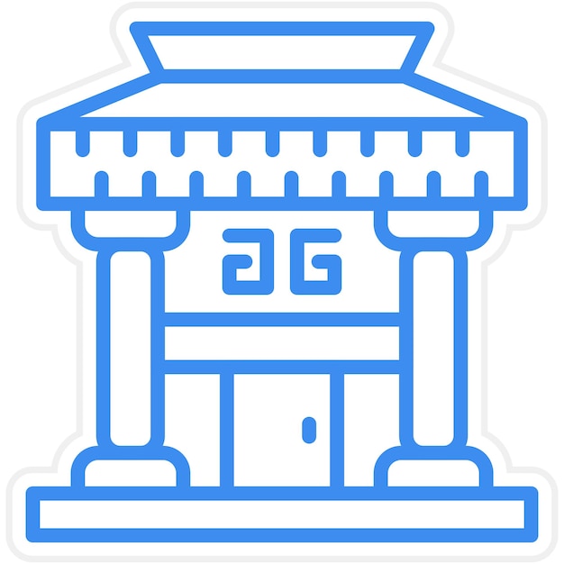 Vector Design Architecture Museum Icon Style (Muzeum Architektury Wektorowej)