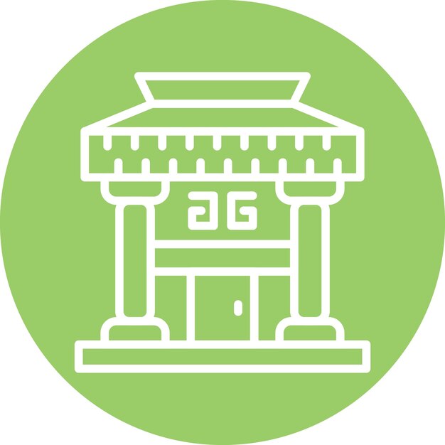 Vector Design Architecture Museum Icon Style (Muzeum Architektury Wektorowej)