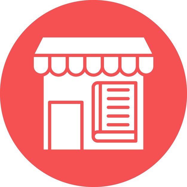 Vector Design Book Fair Icon Style (Style ikony targów książek wektorowych)