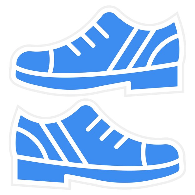 Vector Design Casual Shoes Icon Style (styl Ikonowy)