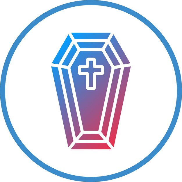 Plik wektorowy vector design coffin icon style