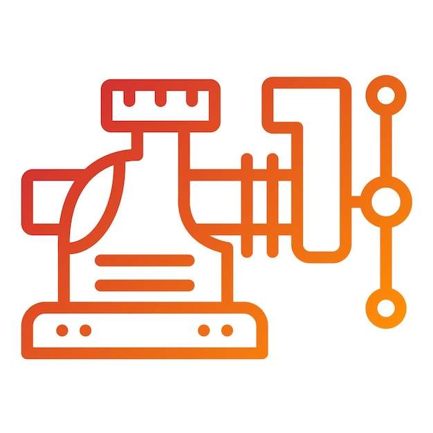 Vector Design Electric Kale Slicer Icon Style