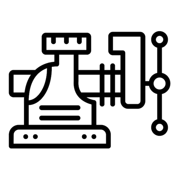 Vector Design Electric Kale Slicer Icon Style