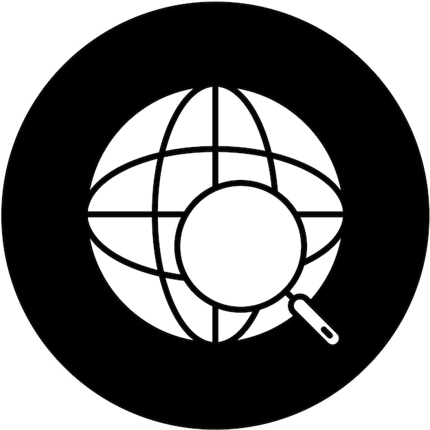 Plik wektorowy vector design global search icon style