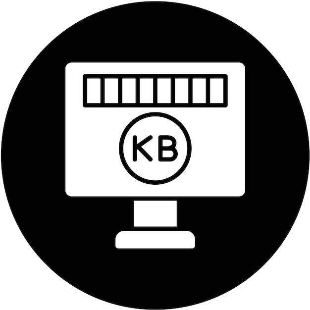 Plik wektorowy vector design kilobyte icon style