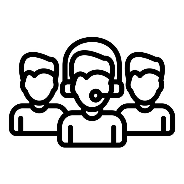 Vector Design Response Team Icon Style (Styl ikony zespołu odpowiedzi wektorowego)