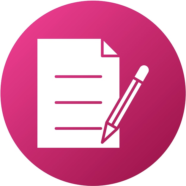 Vector Design School Exam Icon Style (Styl ikony egzaminu w szkole projektowania wektorowego)