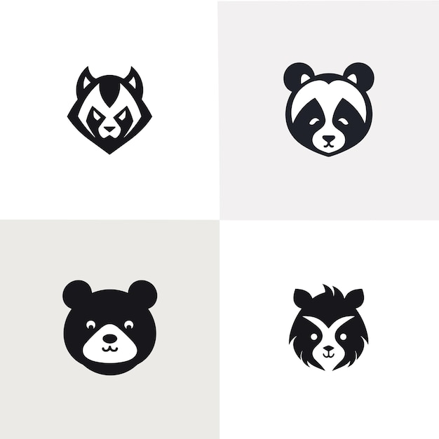 Vector_graphic_logo_of_panda_simple_minimal