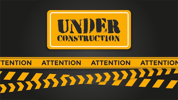 Vector Of Under Construction Background Idealny Do Treści Ostrzegawczych Uwagi Itp.