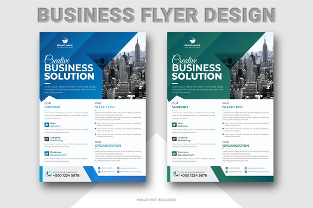 Plik wektorowy verticle nowoczesny i kreatywny szablon projektu ulotki biznesowej w formacie a4 strona tytułowa broszury
