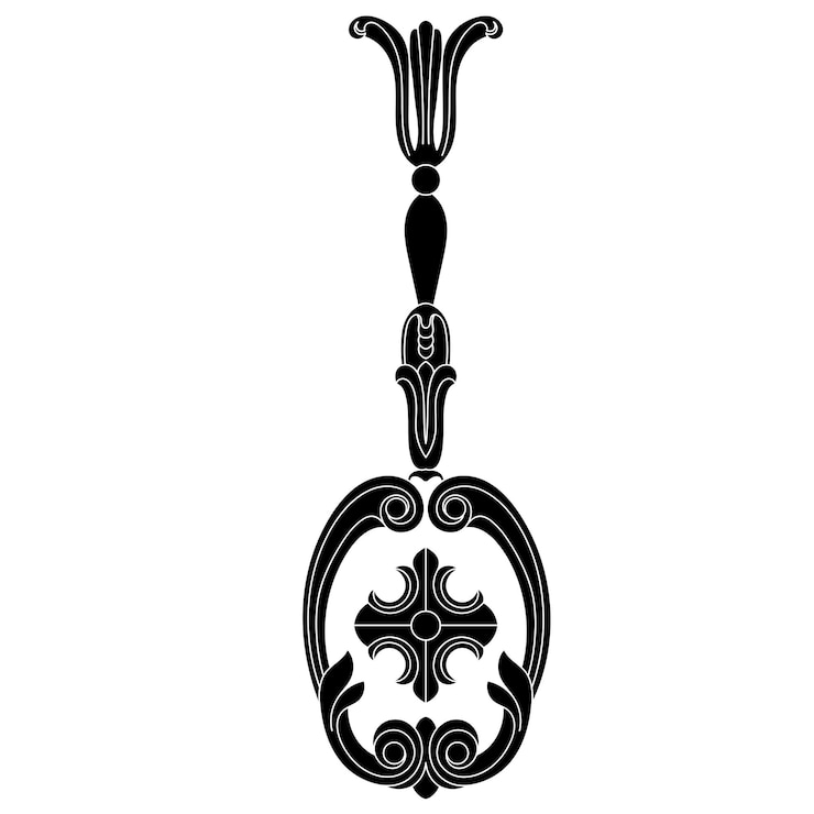 Wektor vintage barokowy ornament. retro wzór akantu w stylu antycznym. element dekoracyjny. wektor,
