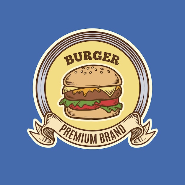 Vintage Burger Logo