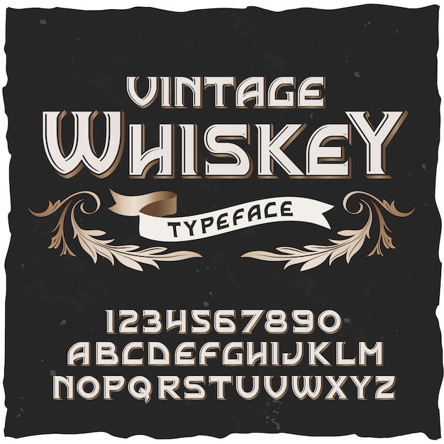 Vintage kroju whisky