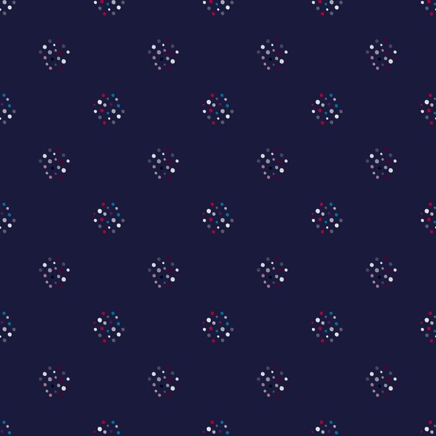 Vintage kropki wzór. Minimalistyczne tło dekoracji. Powtarzająca się tekstura w stylu doodle dla tkaniny, papieru do pakowania, tapety, tkanki. Ilustracja wektorowa.