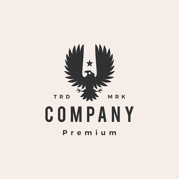 Vintage Logo Hipster Ptak Condor