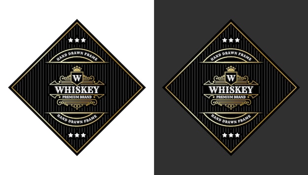 Vintage Luksusowe Etykiety Królewskie Z Logo Do Pakowania Butelek Z Alkoholem Piwnym Whisky!