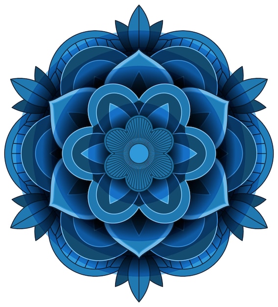 Vintage mandala z cienkimi liniami
