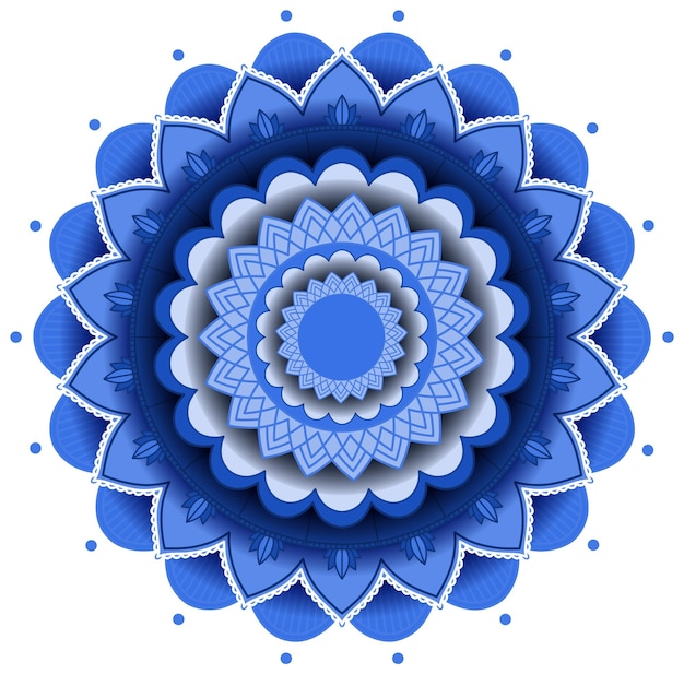 Vintage mandala z cienkimi liniami